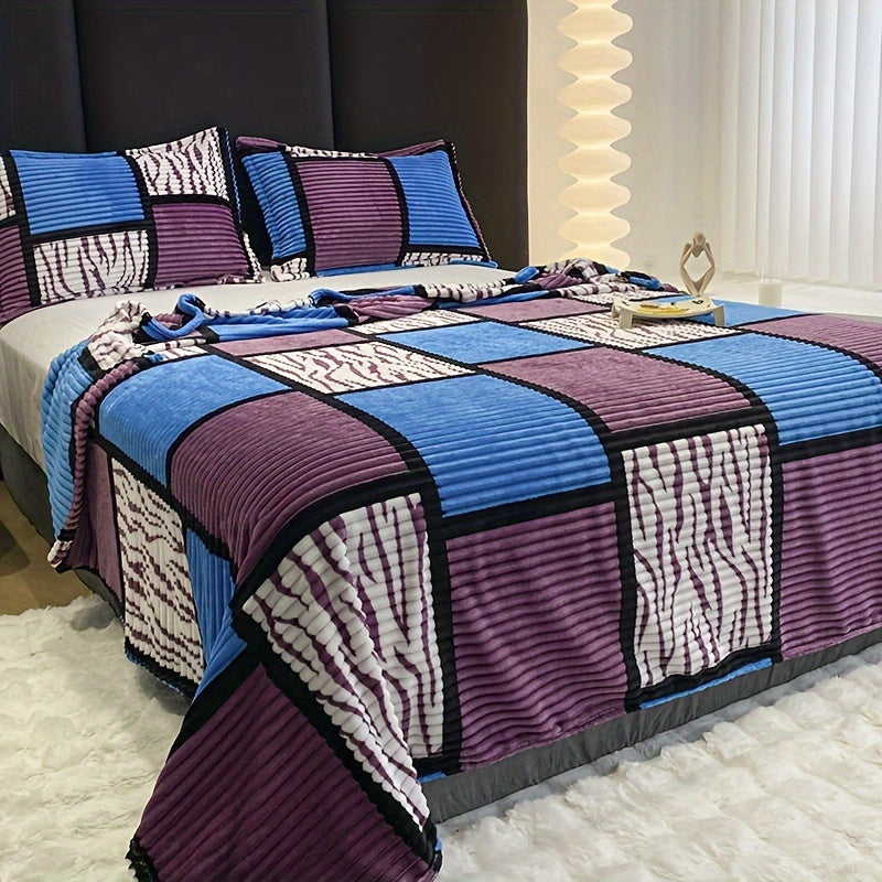 Plush Throw Blanket for Sofa and Home