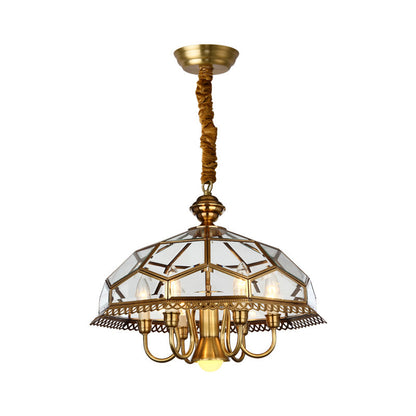 Metallic Patterned Candle Holder