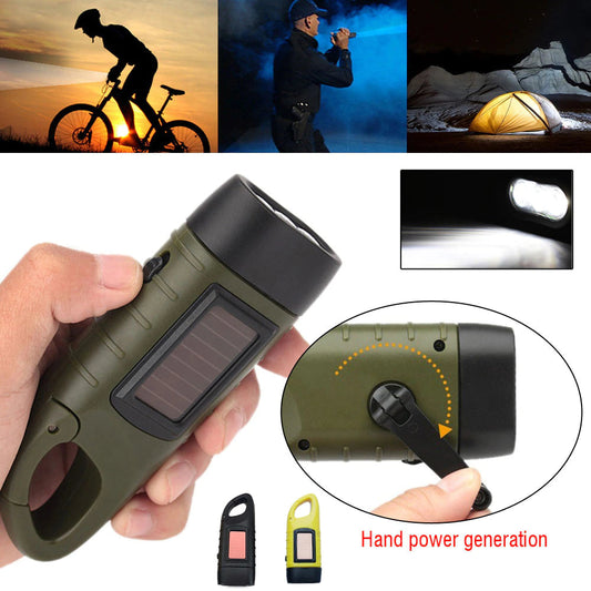 Waterproof Emergency Hand Crank Flashlight - Glamry