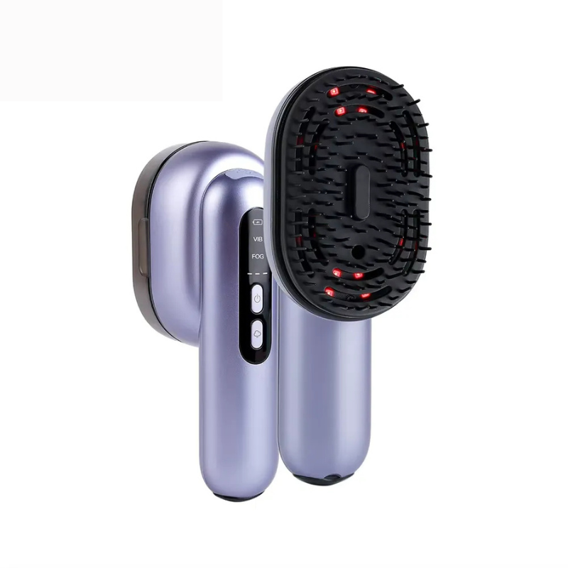 Relaxing Scalp Massager with Vibration & Oil Dispenser Comb - Glamry