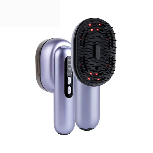 Relaxing Scalp Massager with Vibration & Oil Dispenser Comb - Glamry