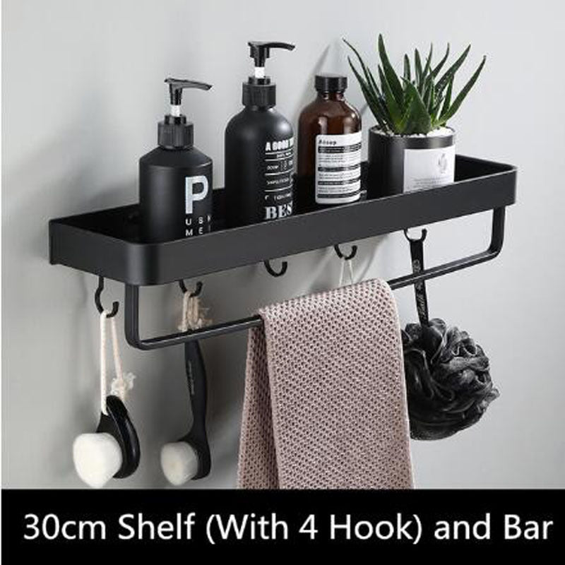 Sleek Metal Wall Mounted Shelf