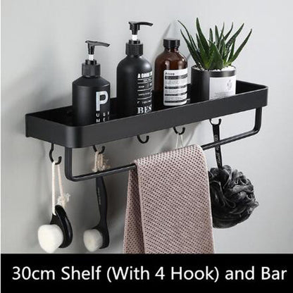 Sleek Metal Wall Mounted Shelf