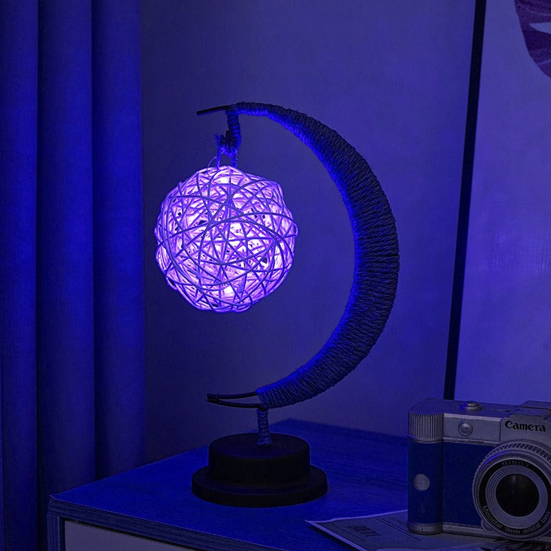 Soft Moon Glass Table Lamp