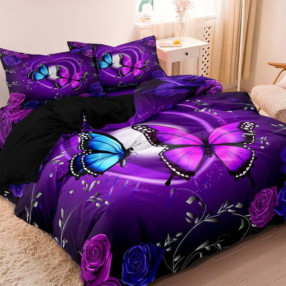 Colorful Kids Butterfly Bedroom Set