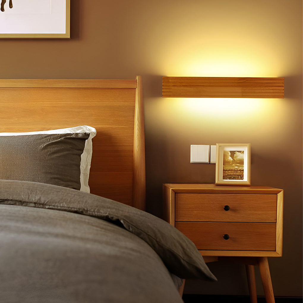 Bright LED Modern Rectangular Wall Mirror Light
