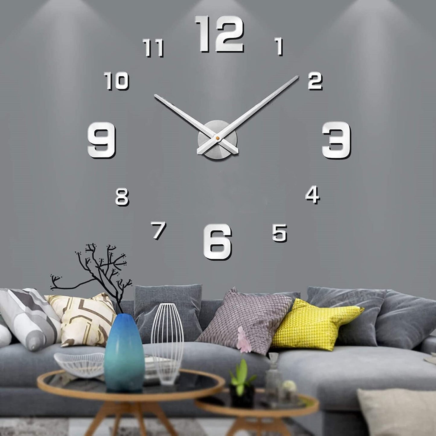 Large Decorative Round Wall Clock