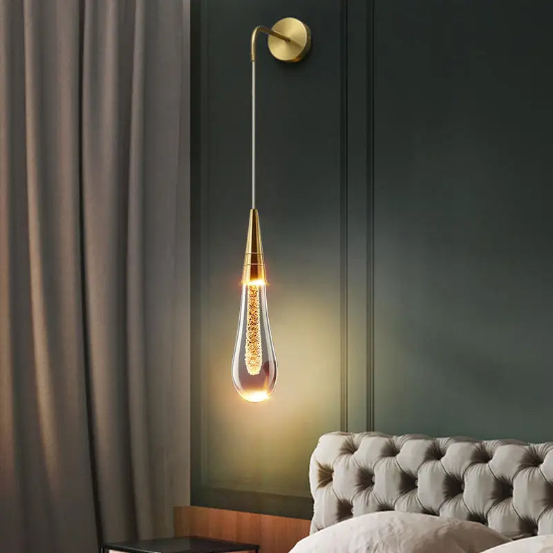Elegant Drop Shaped LED Wall Light - Glamry