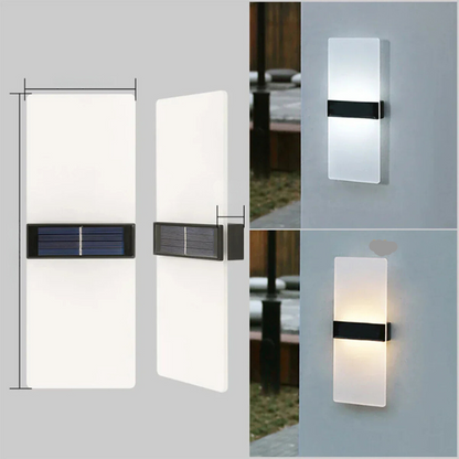 Outdoor Solar Powered LED Wall Lamp