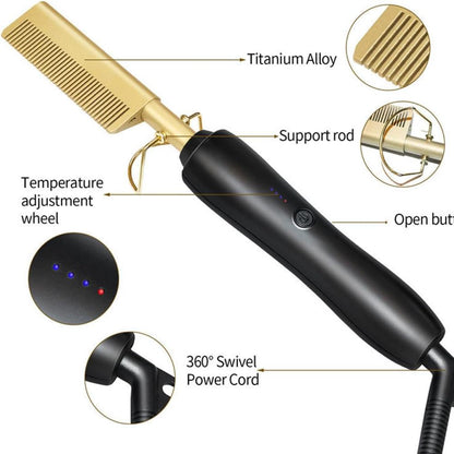 2 in 1 Hair Straightener Comb