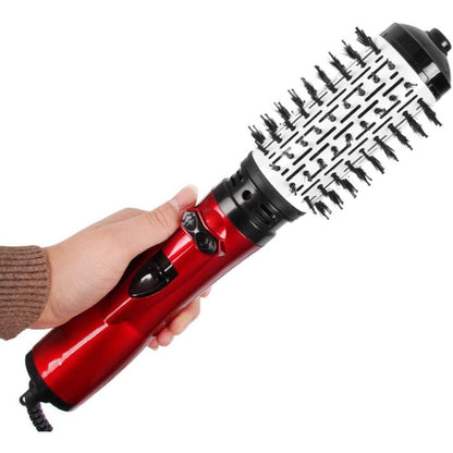2 in 1 Rotating Electric Hair Straightener Brush