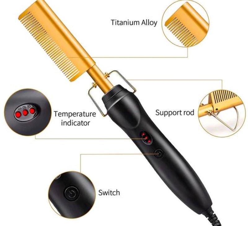 2 in 1 Hair Straightener Comb
