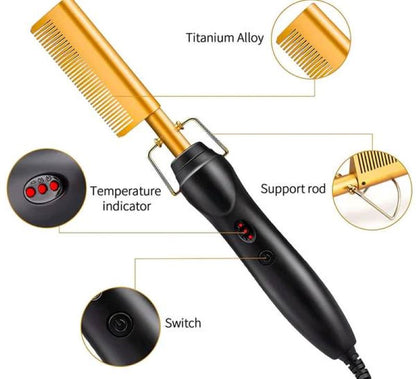 2 in 1 Hair Straightener Comb