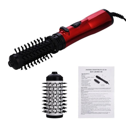 2 in 1 Rotating Electric Hair Straightener Brush