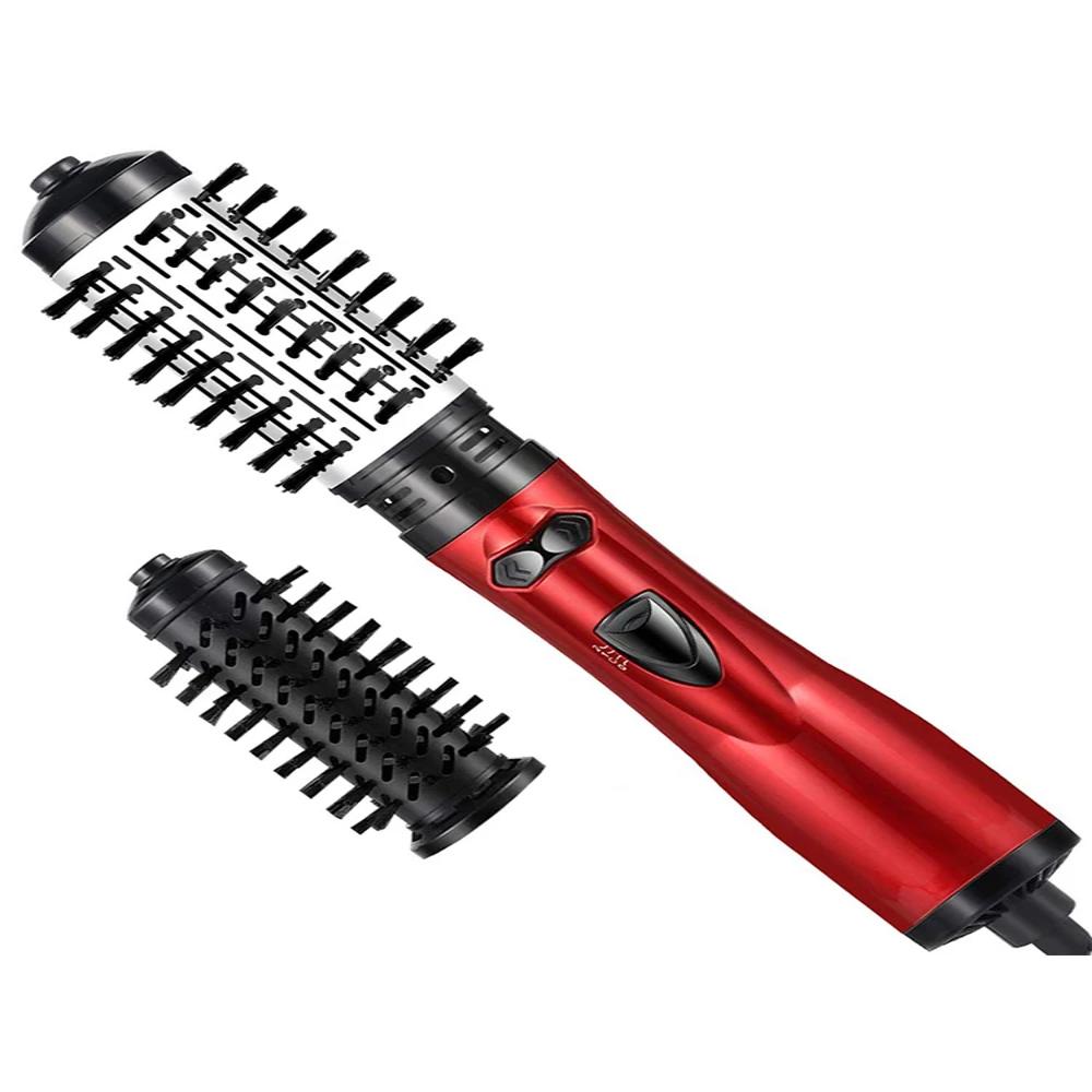 2 in 1 Rotating Electric Hair Straightener Brush