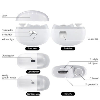 2 in 1 Wireless Nail Clipper