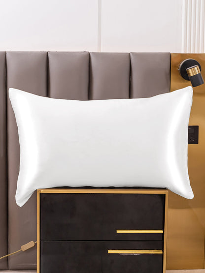 Soft Silk Pillowcase with Hidden Zipper Closure