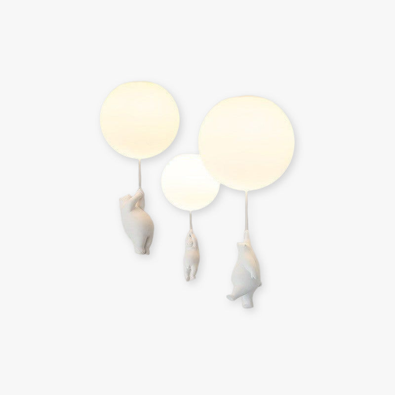 Fun Bear Cloud Ceiling Light for Children - Glamry