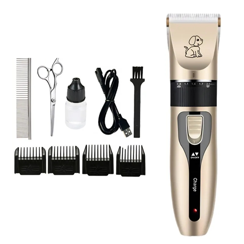 Quiet Pet Grooming Clippers with Rechargeable Battery