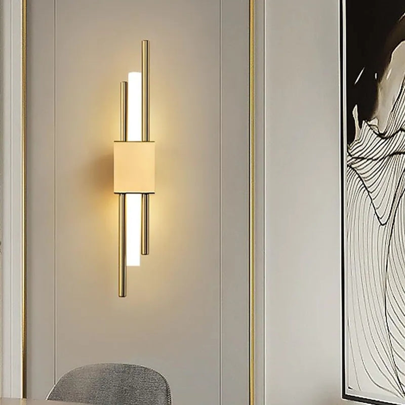 Elegant Gold and Black LED Wall Light