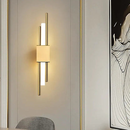 Elegant Gold and Black LED Wall Light