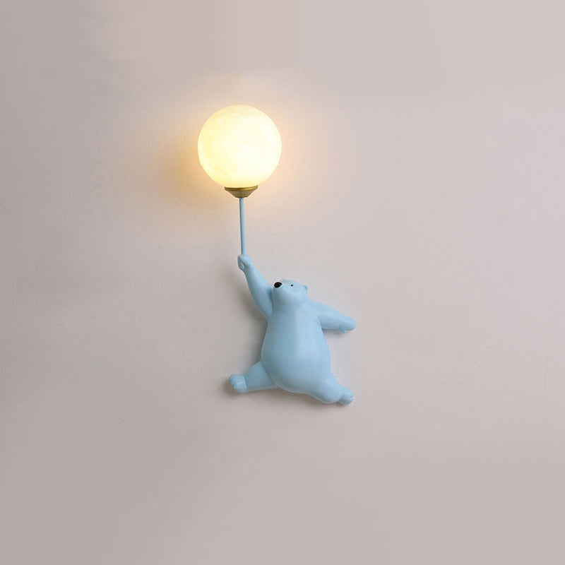 Colorful Kids LED Wall Light in Resin and Acrylic