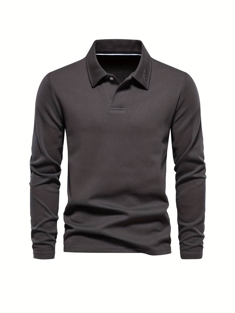 Timeless Mens Long-Sleeve Polo Shirt