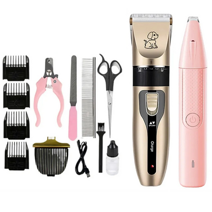 Quiet Pet Grooming Clippers with Rechargeable Battery