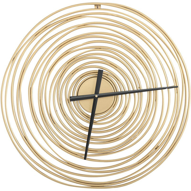 Classic Gold Rounded Wall Clock - Glamry