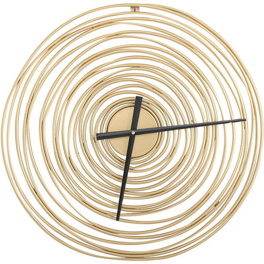 Classic Gold Rounded Wall Clock - Glamry