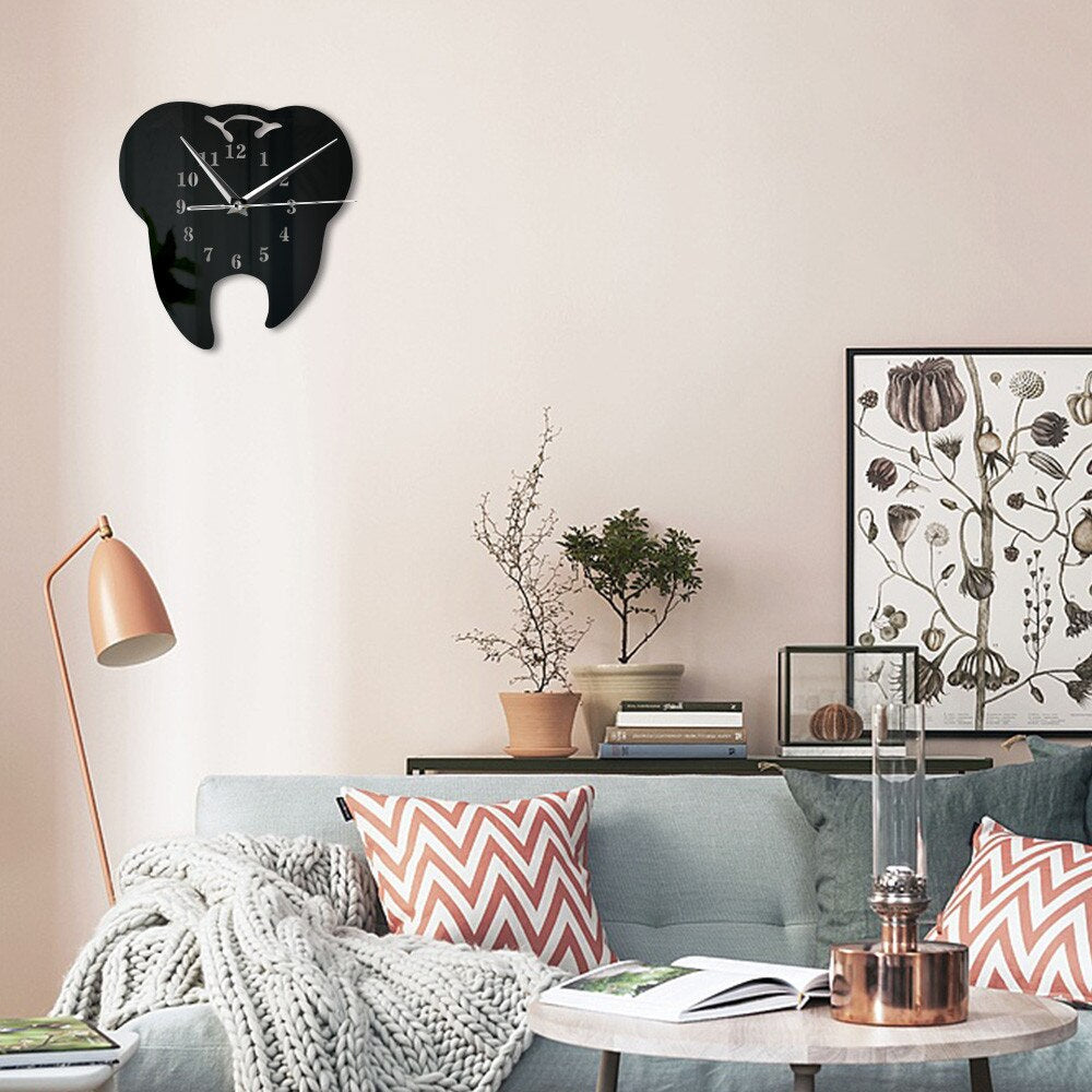 Modern Dental Mirror Clock for Bathroom - Glamry