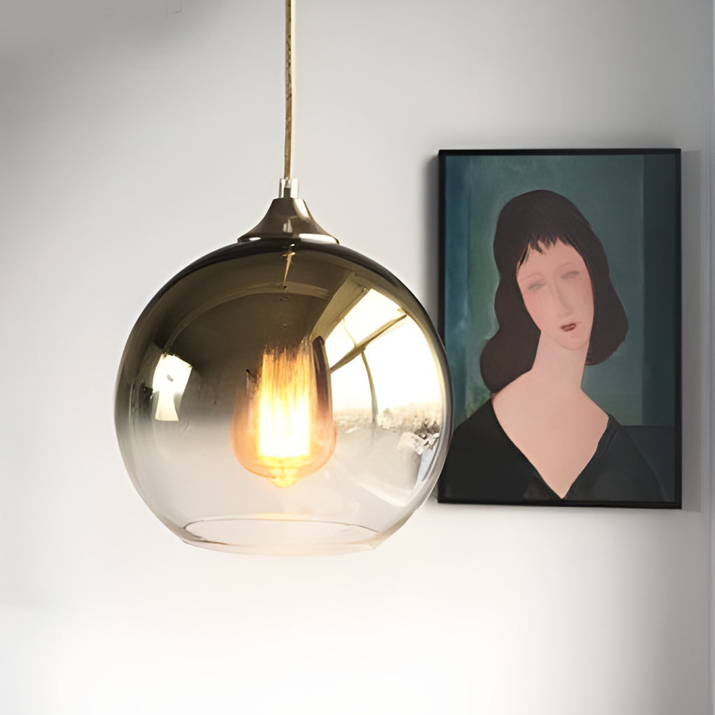 Beautiful Glass Pendant Light Fixture