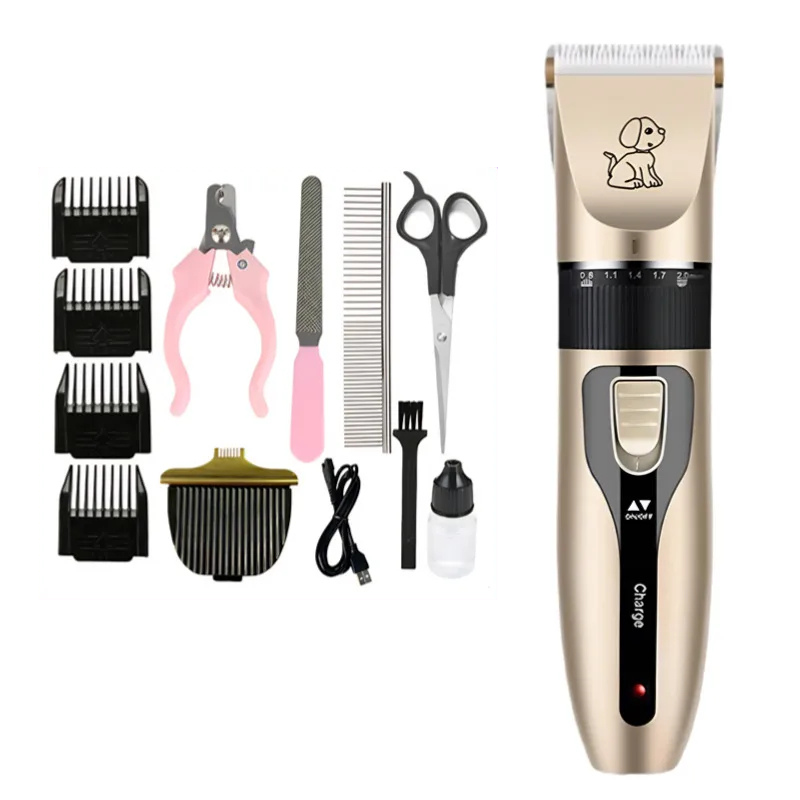 Quiet Pet Grooming Clippers with Rechargeable Battery