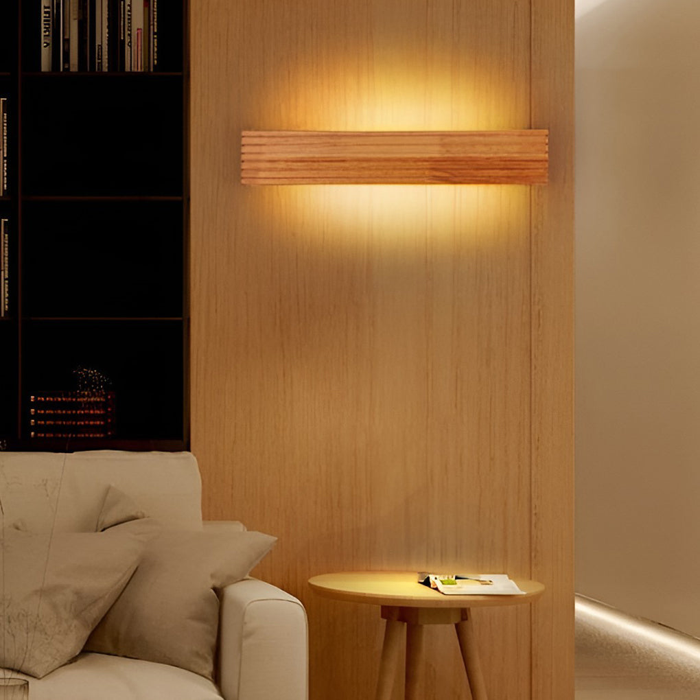 Bright LED Modern Rectangular Wall Mirror Light