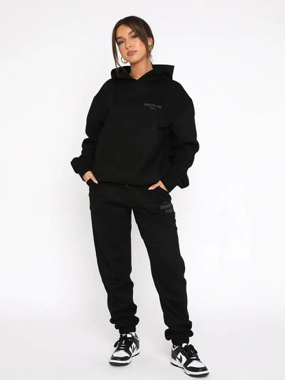 Stylish Women's Athletic Hoodie Set