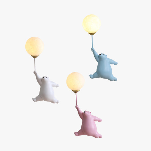 Colorful Kids LED Wall Light in Resin and Acrylic - Glamry
