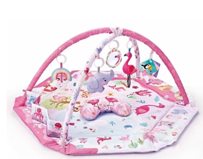 Large Baby Playmat with Detachable Toy Set - Soft Foam Floor Mat