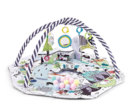 Large Baby Playmat with Detachable Toy Set - Soft Foam Floor Mat