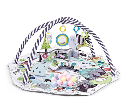 Large Baby Playmat with Detachable Toy Set - Soft Foam Floor Mat
