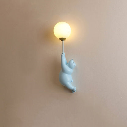 Colorful Kids LED Wall Light in Resin and Acrylic