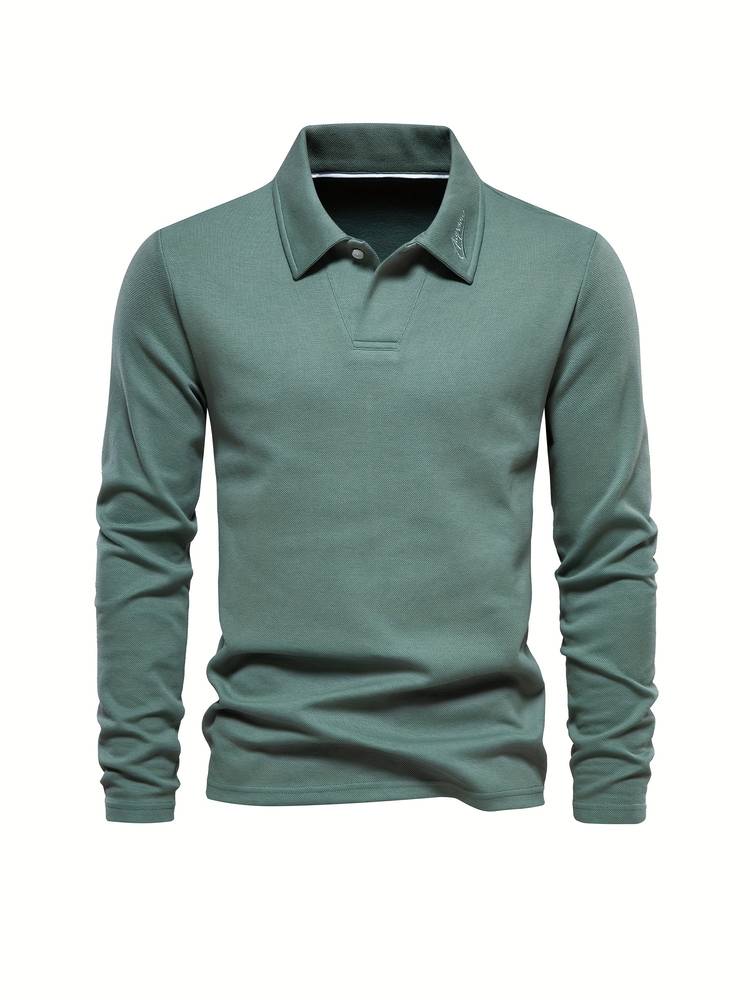 Timeless Mens Long-Sleeve Polo Shirt