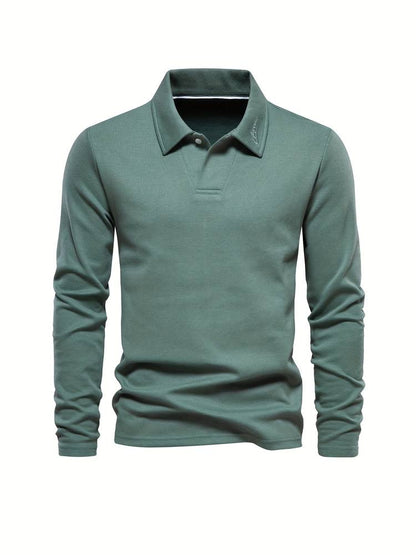 Timeless Mens Long-Sleeve Polo Shirt