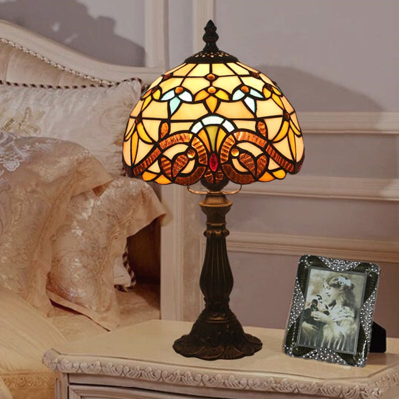 Colorful Stained Glass Table Lamp