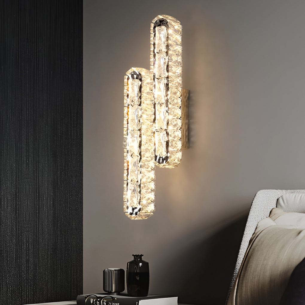 Luxury Crystal LED Wall Light with Adjustable Dimmer - Glamry