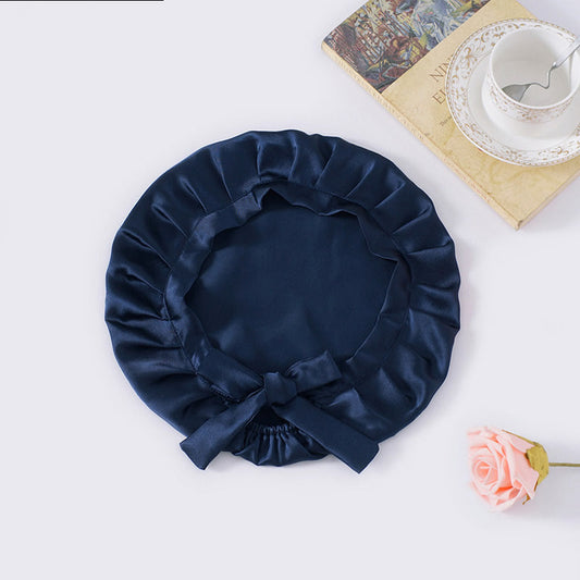 Soft Satin Sleep Cap with Tie - Glamry