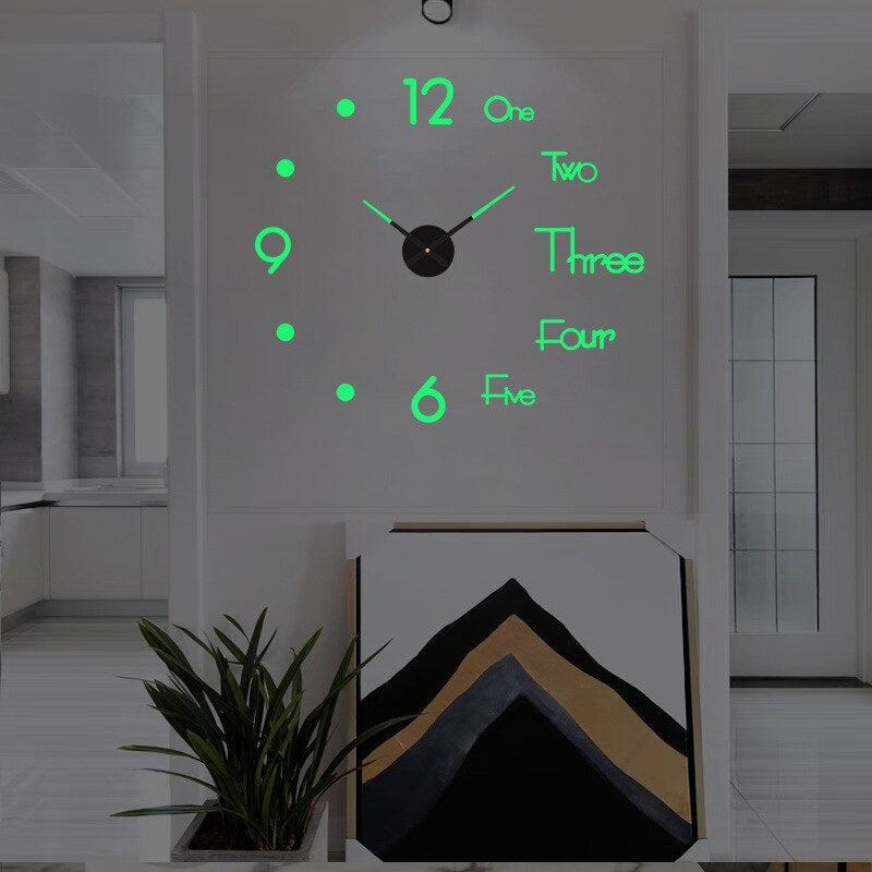 Large Decorative Round Wall Clock