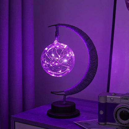 Soft Moon Glass Table Lamp
