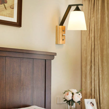Rustic Wood LED Wall Lamp - Glamry
