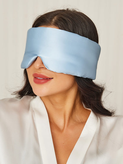 Soft Silk Sleep Mask with Pretty Floral Design