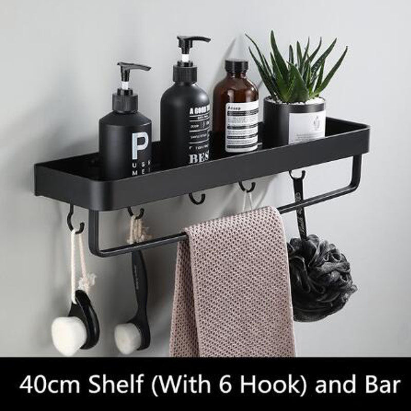 Sleek Metal Wall Mounted Shelf